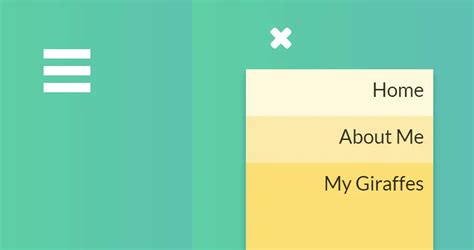 w3schools hamburger menu.